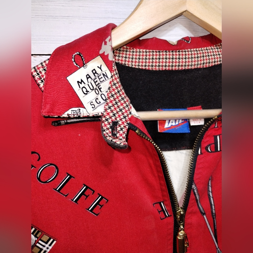 Tail Red Golf Print Jacket - Picture 2 of 10